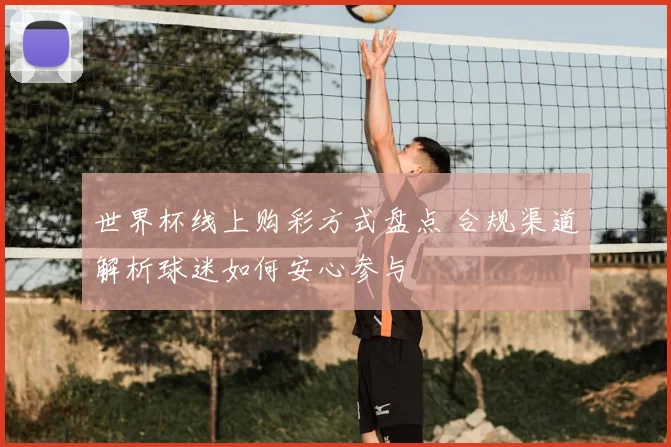 世界杯线上购彩方式盘点 合规渠道解析球迷如何安心参与